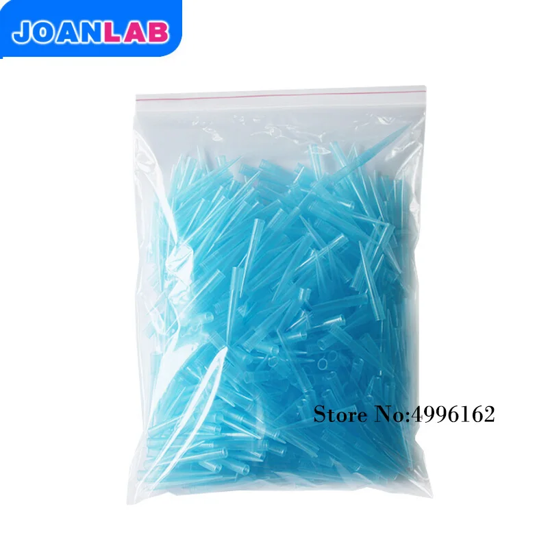 JOANLAB Lab Blue Transparent 1000UL 1ml Пипетка для жидкости Pipettor Tips 500 шт./пакет| |