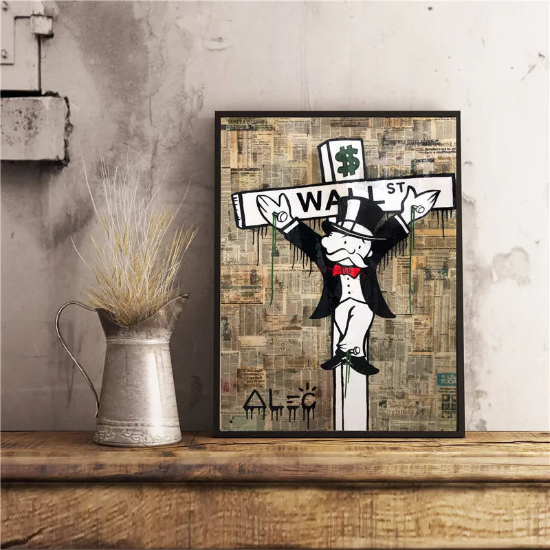 Alec монополярно перекрестное уличное искусство Холст Плакаты принты фотография