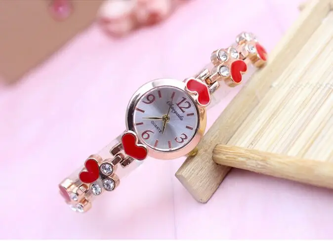 2017 модные роскошные Брендовые женские часы-браслет повседневные кварцевые часы