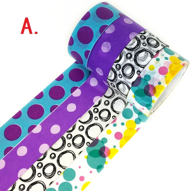 4 шт./набор японский Васи клейкие ленты декоративные клей