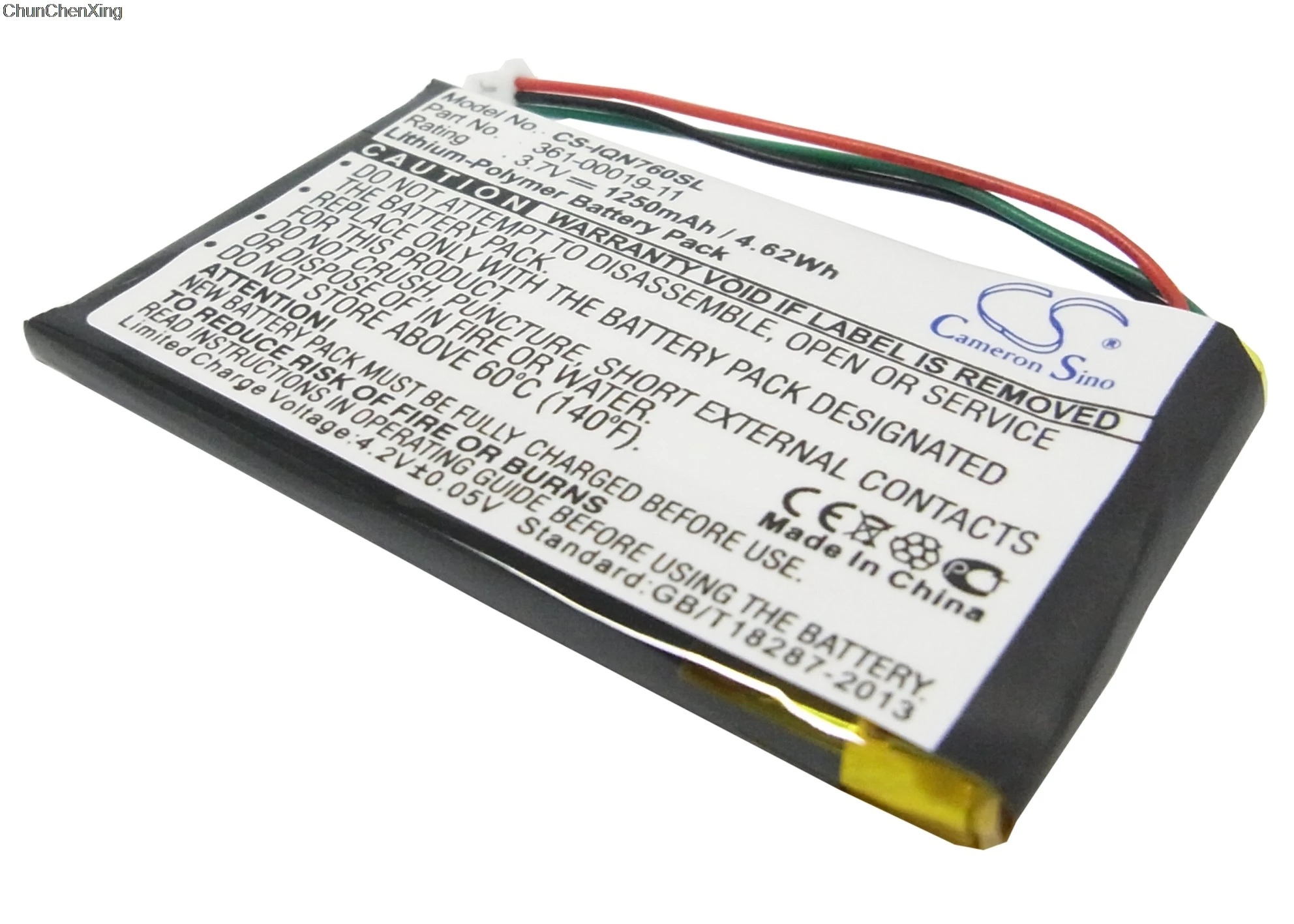 Cameron Sino 1250 мАч аккумулятор 361 00019 11 для Garmin Nuvi 3590 3590LMT 700 ( 3 провода) 710 710T 760 760T 765