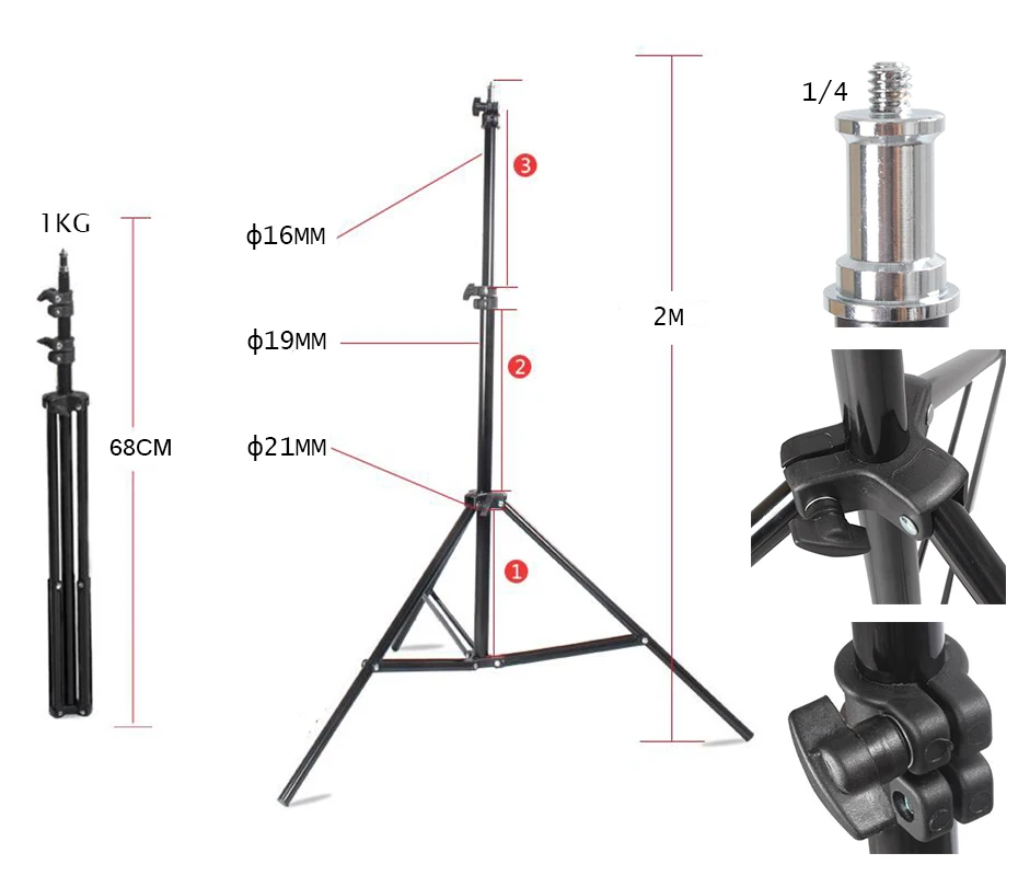 Комплект из Фотостудия 2 софтбоксов 50x70 cm 3 шт 135 Вт 5500 К комплект Фотография
