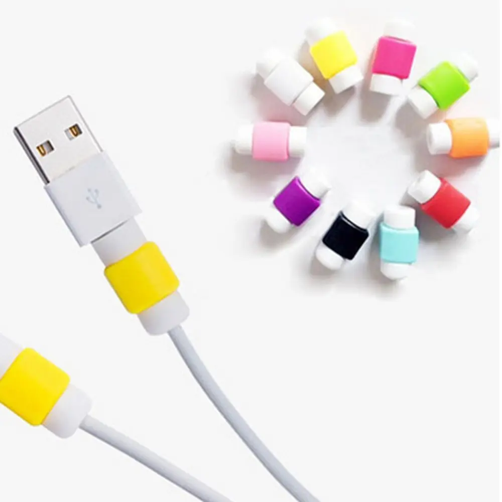 Цветной защитный чехол для шнура передачи данных iPhone 5s 6s 7 8 plus 4s xs max USB-кабель