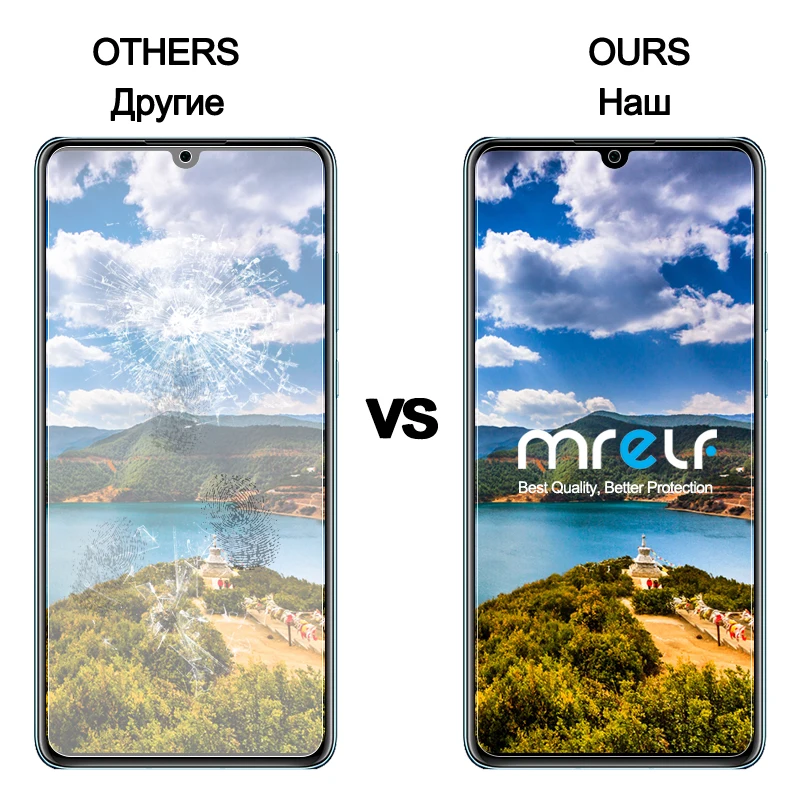 MRELF закаленное стекло для Huawei P30 Lite Защитная пленка экрана Защитное телефона |