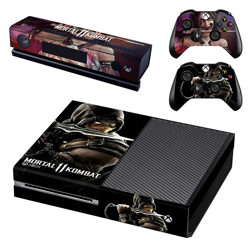 GSTM2590 Mortal Kombat 11 кожа Xboxone наклейка vinilo adesivo pegatina наклейка s для Xbox One консоль& Kinect& два контроллера Скины - Цвет: GSTM2590