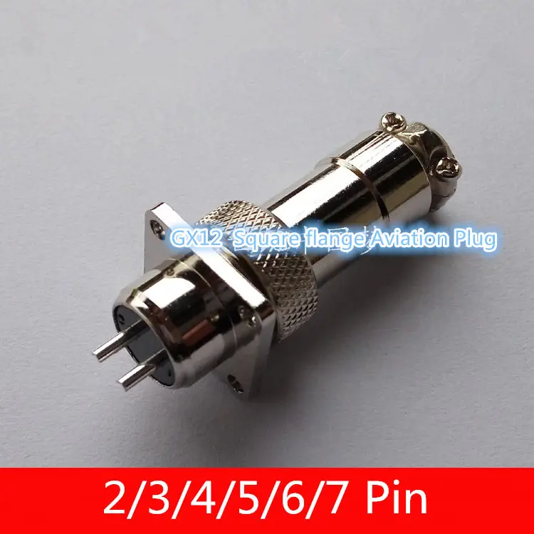 1 шт. AP014 GX12 2/3/4/5/6/7Pin мужской и женский 12 мм провод кабель панель Разъем Квадратный