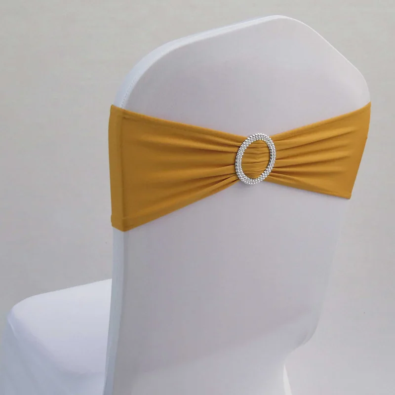 Оптовая продажа 100 шт./лот спандекс лайкра Свадебный чехол на стул ленты для