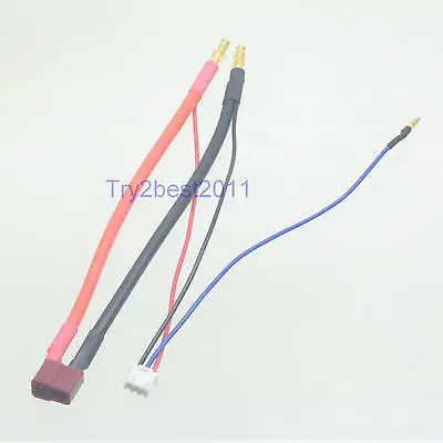 

4MM Bullet Connector+Deans T Plug Wire,RC Evader BX Car lipo battery