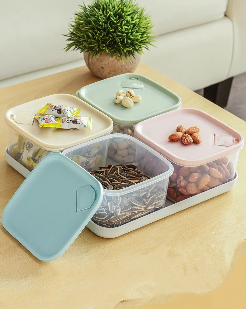 1 шт. герметичная решетка конфетная коробка с крышкой Бытовая современная