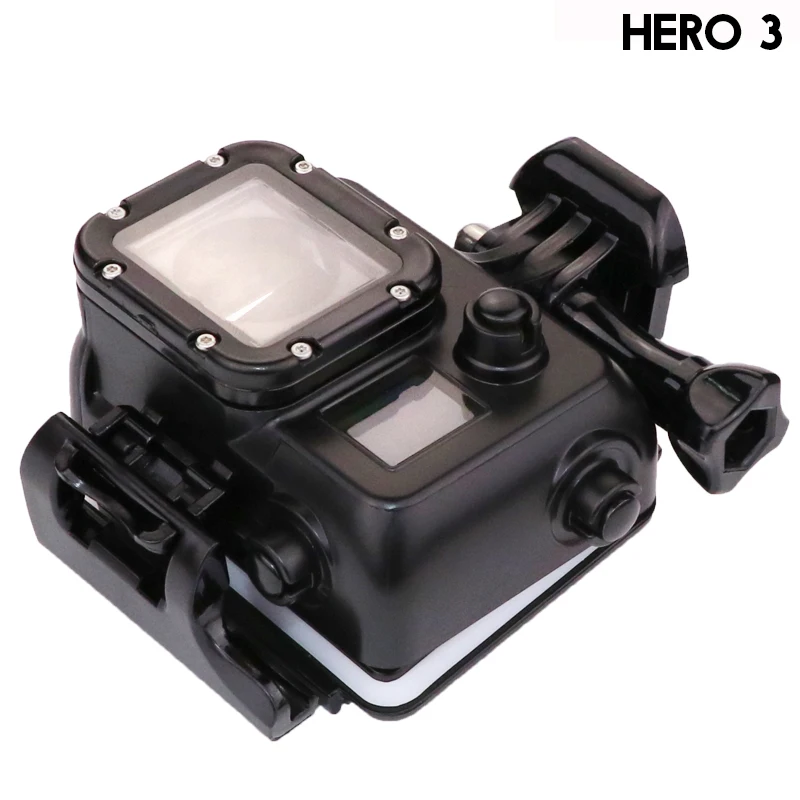 Hero 3 корпус чехол камера для подводного плавания Дайвинг Водонепроницаемый чехол для Gopro Go Pro hero 3 hero 3 черный аксессуары для экшн-камеры
