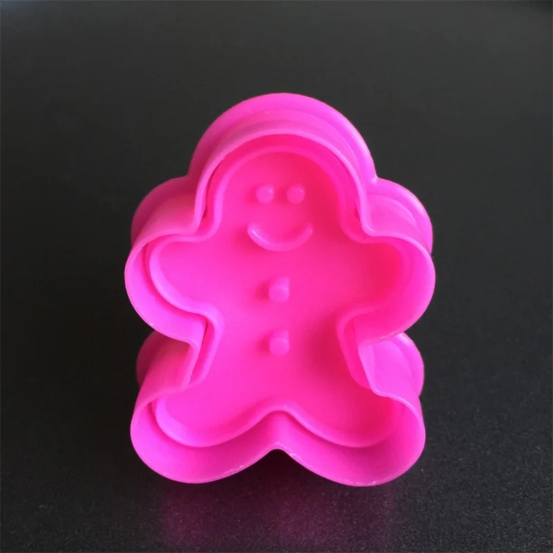 Рождественское украшение для печенья имбирный человек форма поршень резаки