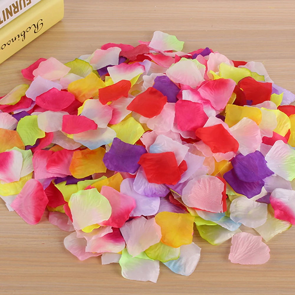 200 шт шелковые лепестки роз Искусственные цветов для Свадебные украшения