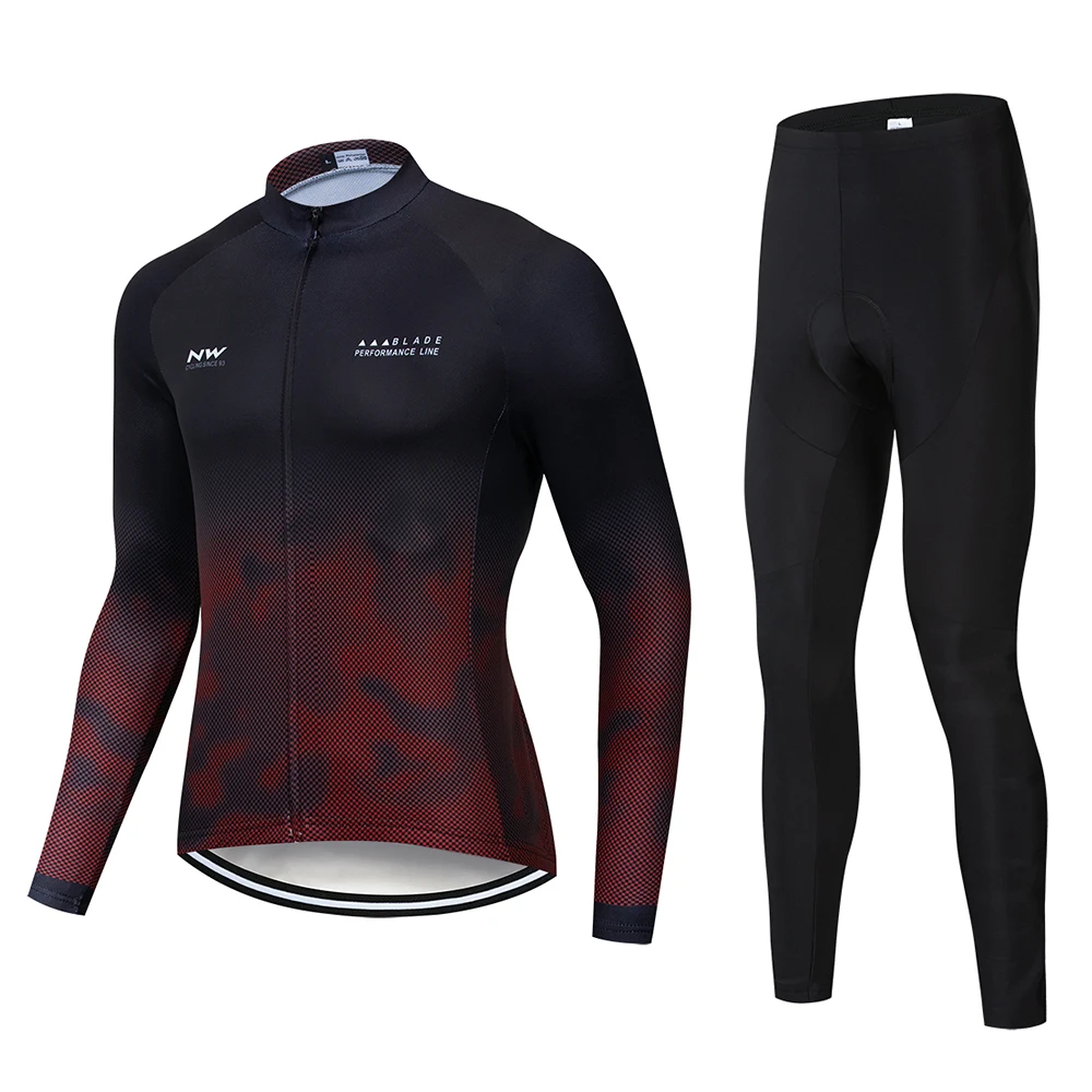 NW Pro team гоночный велосипед одежда быстросохнущая Майо Ropa Ciclismo с длинным рукавом