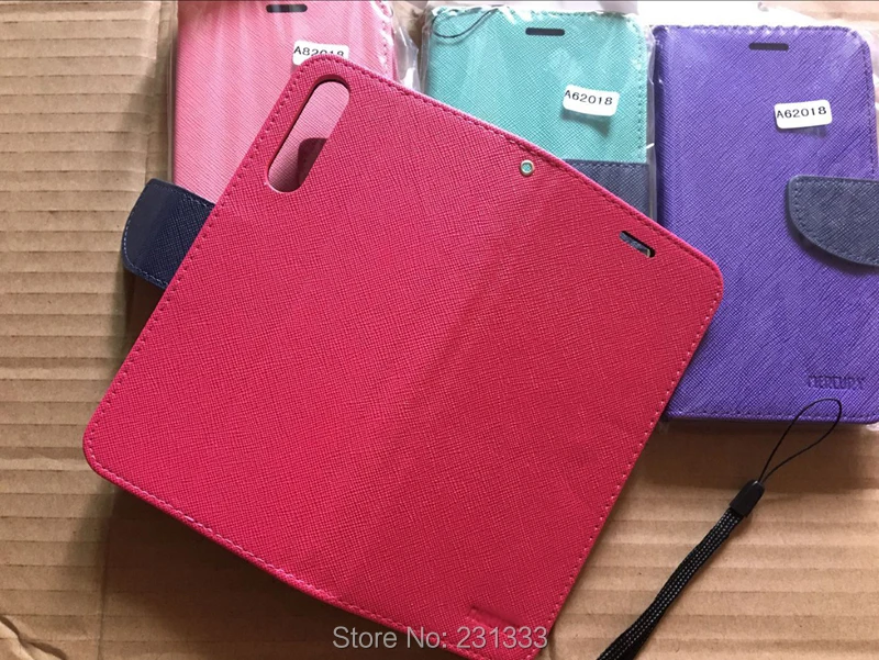 Кожаный чехол кошелек с ремешком c ku для Huawei P20 PRO LITE Sony Xperia XA XZ подставкой из
