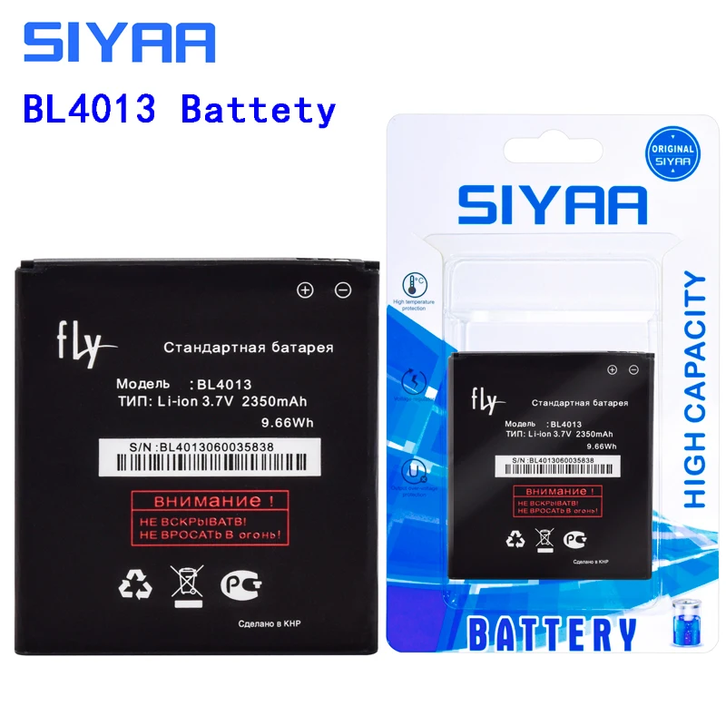 SIYAA мобильный телефон Батарея BL6425 BL4013 BL4247 BL3819 для FLY IQ441 IQ442 IQ4514 FS454 Nimbus8 IQ 441 442 литий