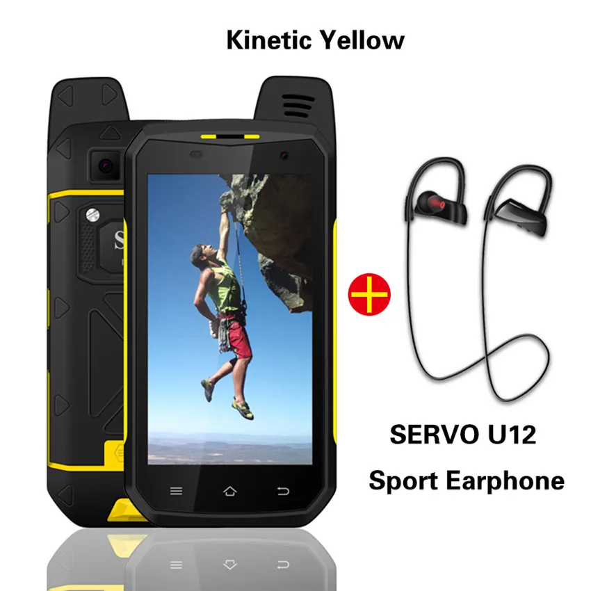 SERVO B6000 MTK6755 Восьмиядерный 4G 64GB ОС Android 6,0 13 МП 5000 мАч IP68 поддержка мобильного телефона Беспроводная рация 4,7" - Цвет: Add  Sport Earphone