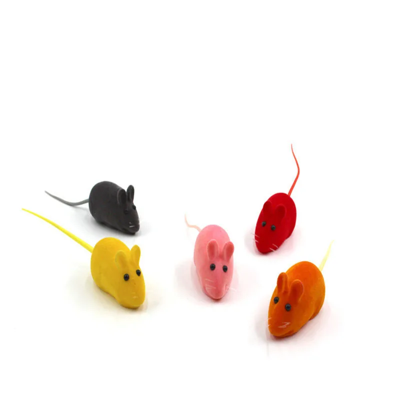 Mouse color random Пищалка жевательные звуковые игрушки для собак для маленьких собак слон утка Свинья мышь игрушки для собак кошки плюшевые интерактивные игрушки для щенков котенок - Цвет: Mouse color random