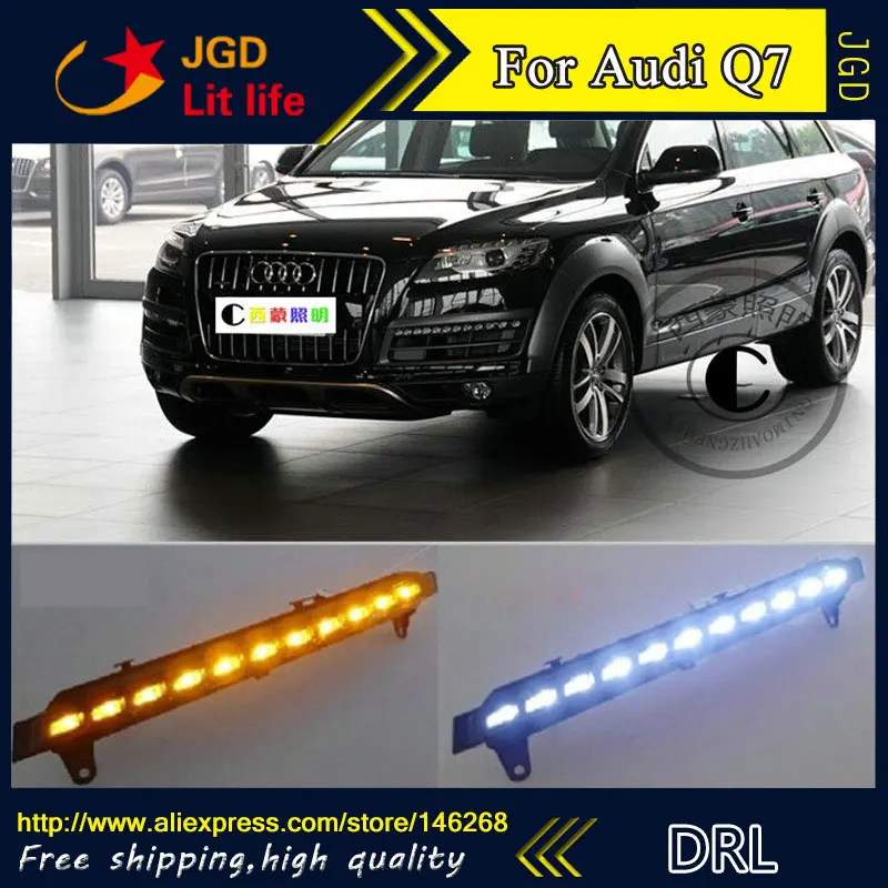 Бесплатная доставка! Дневные ходовые огни для Audi Q7 6000 2006 2007 2008 12 светодиодный 2009