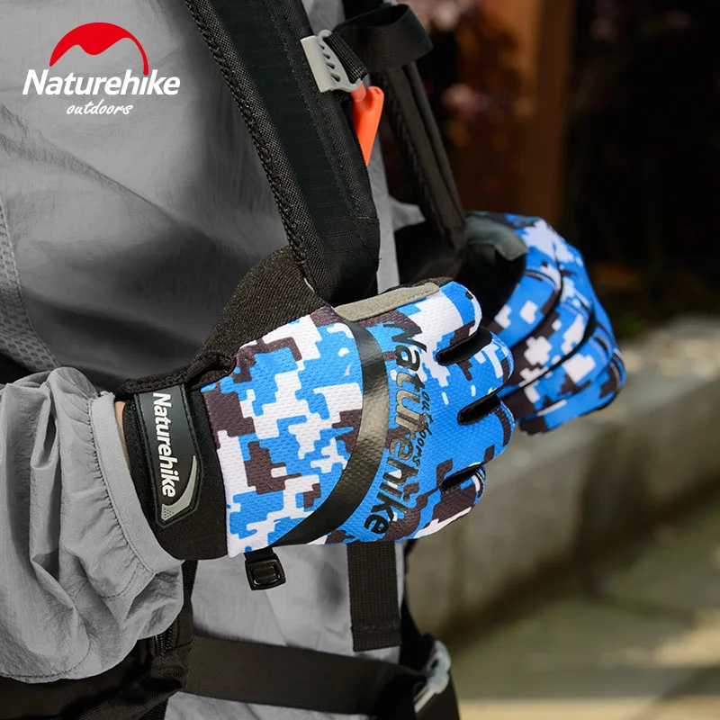 NatureHike тонкие велосипедные перчатки с сенсорным экраном гелевые MTB шоссейные