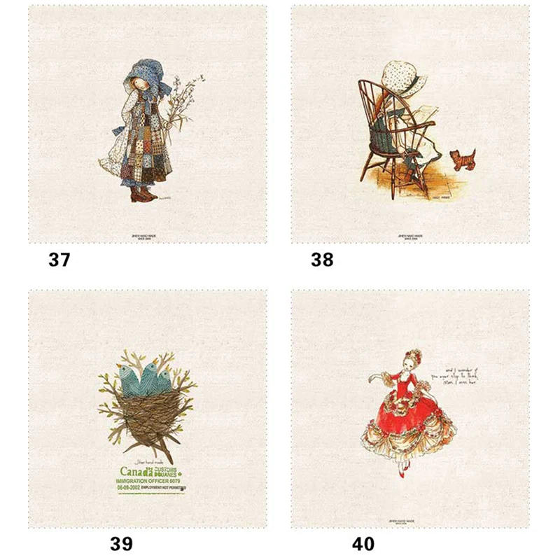 Окрашенная вручную хлопчатобумажная льняная ткань для сделай сам шитье