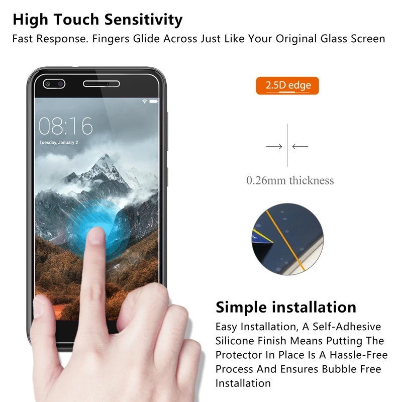 Закаленное стекло для Huawei Y5 II Y6 Compact 2016 III Pro Y7 Y3 2017 2018 Защита экрана Honor 4C 5A