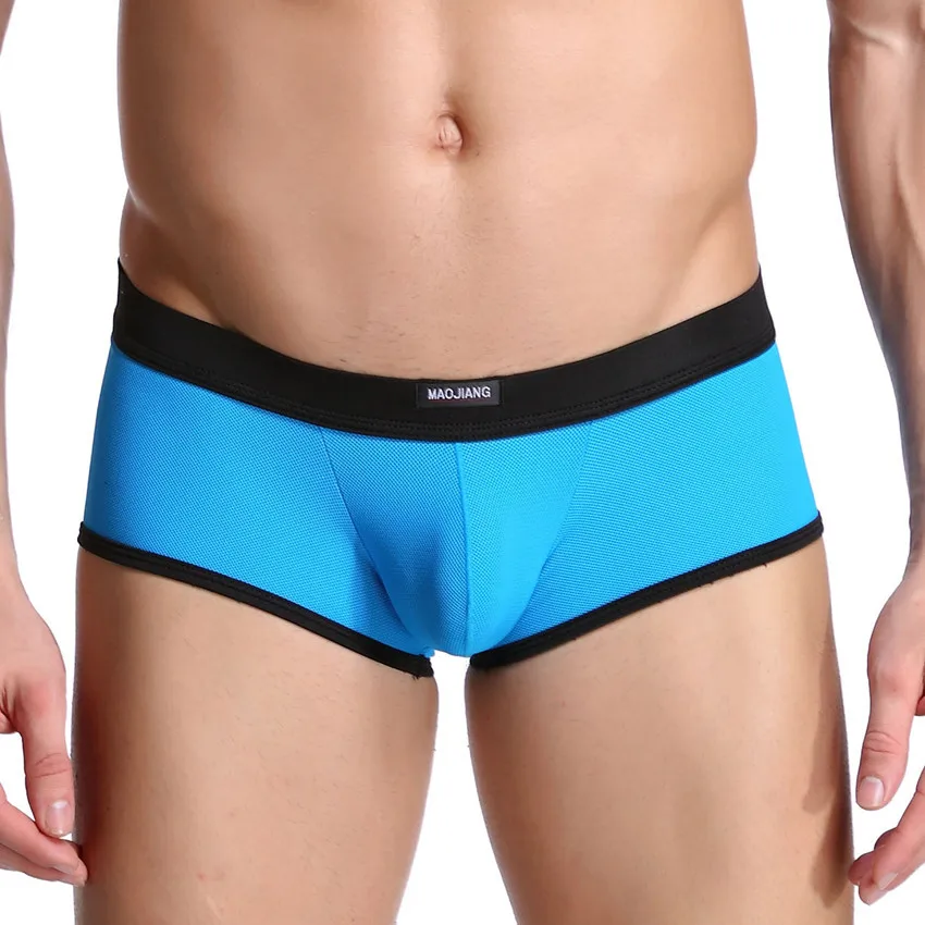 2017 Модные мужские трусы-боксеры сексуальные прозрачные нижние трусы гей мужское