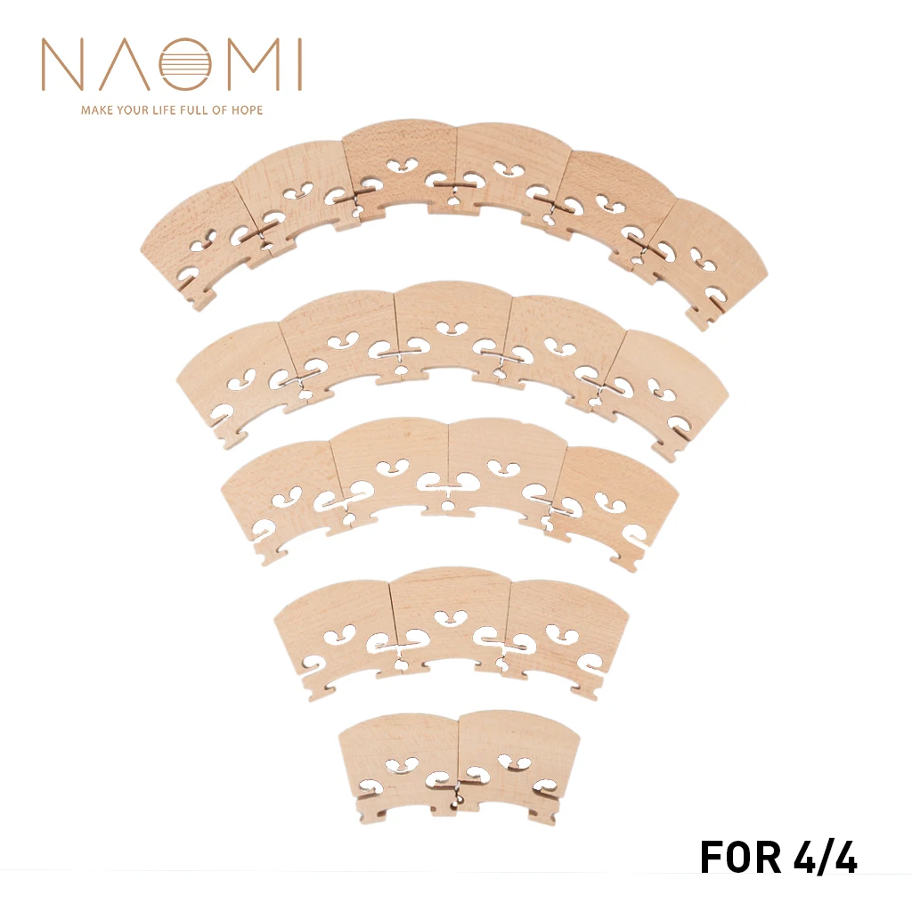 NAOMI 4/4 скрипка мост 20 шт Скрипка мостовой клен дерево для 4/4 скрипка клен мост скрипка запчасти аксессуары Новинка