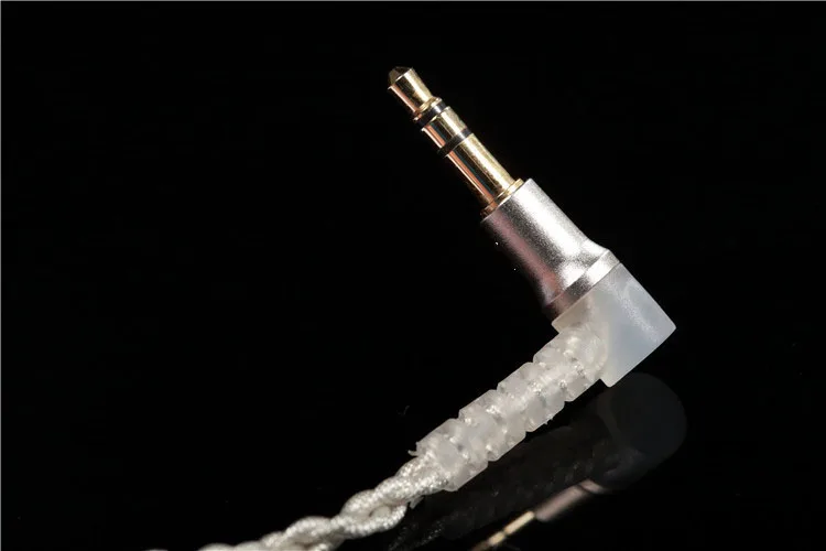 32 ядра посеребренный кабель для Audio-Technica im50 im70 im01 im02 im03 im04 гарнитура наушники линия с термоусадочной трубкой