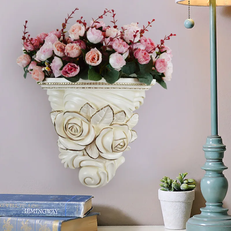 

Creative Wall Decorated Flower Pots Resin Wall Hanging Flower Living Room Home Decoration Accessories Ornaments R1461