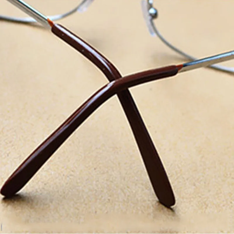 Полностью Металлическая оправа линзы из смолы удобные легкие очки для мужчин и