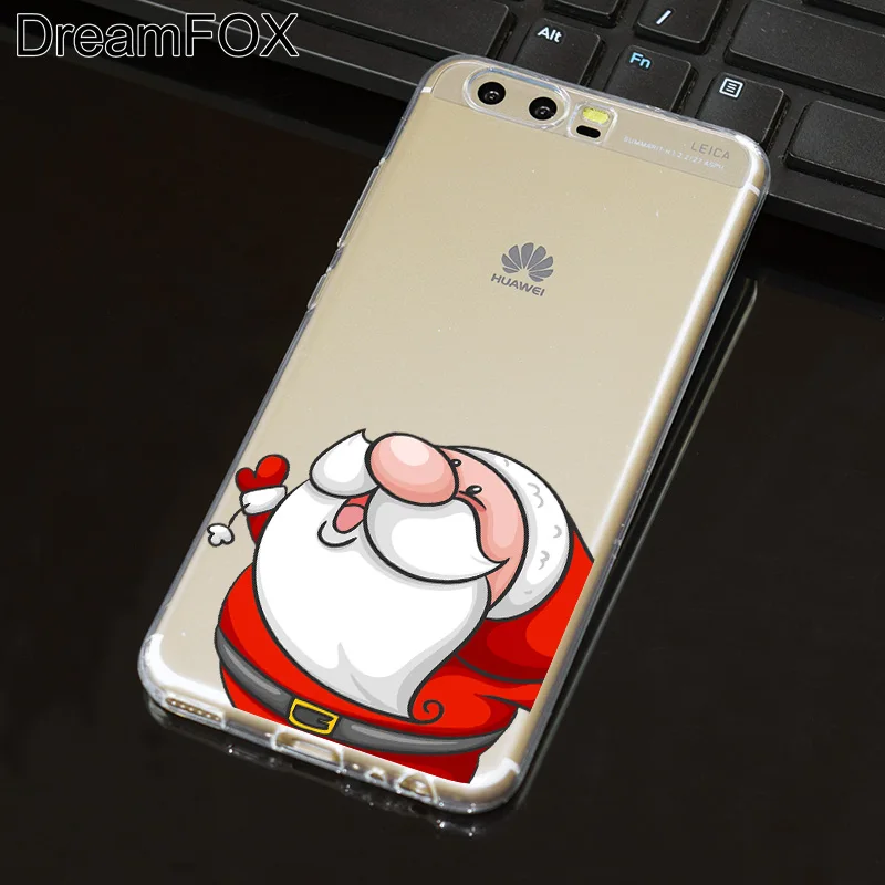 DREAMFOX L509 Christmas Tree Soft TPU Silicone Case Cover For Huawei P8 P9 P10 Lite Plus 2017 Honor 8 Pro 9 6X |