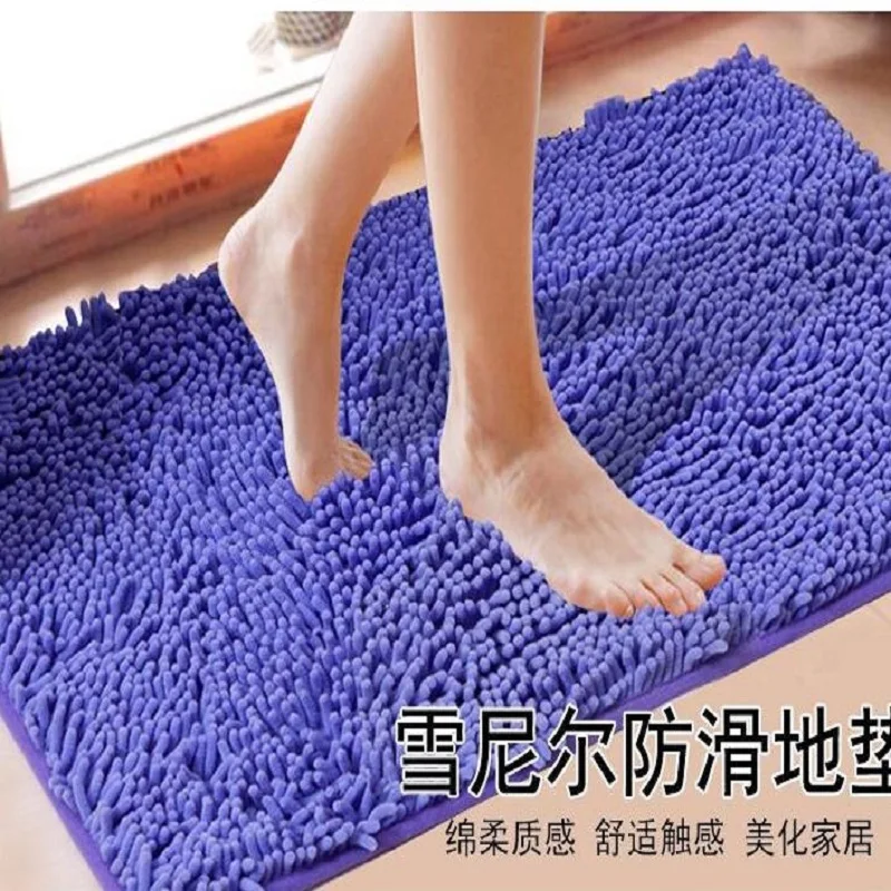 

Chenille bedroom kitchen living room carpet microfiber bathroom door non-slip floor mats can be customized