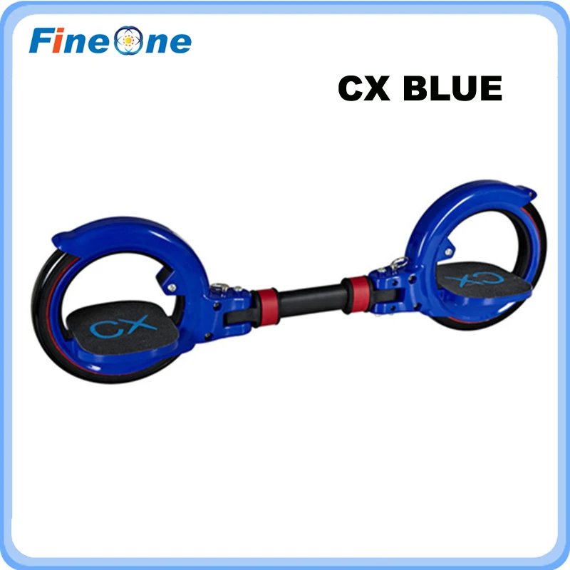 CX Blue Скейт цикл X8 скутер для трюков в стиле Фристайл скейт ролики для взрослых Двойные ролики 2 колеса балансировки Kickboard CX - Цвет: CX Blue
