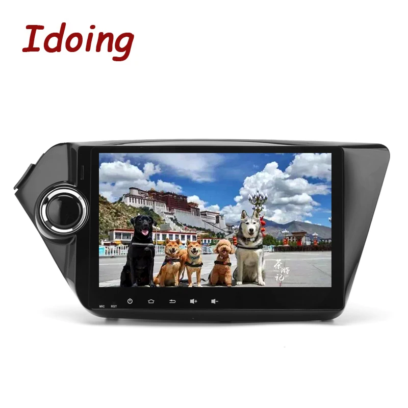 Idoing 2Din9 &quot4 Гб ОЗУ 32 ПЗУ Восьмиядерный автомобильный gps-плеер для Kia K2 Rio Android8.0