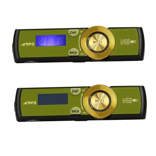 Зеленый ЖК-экран с USB Поддержка 8 ГБ флэш-памяти TF плеер MP3 музыкальный плеер FM радио - Цвет: Зеленый