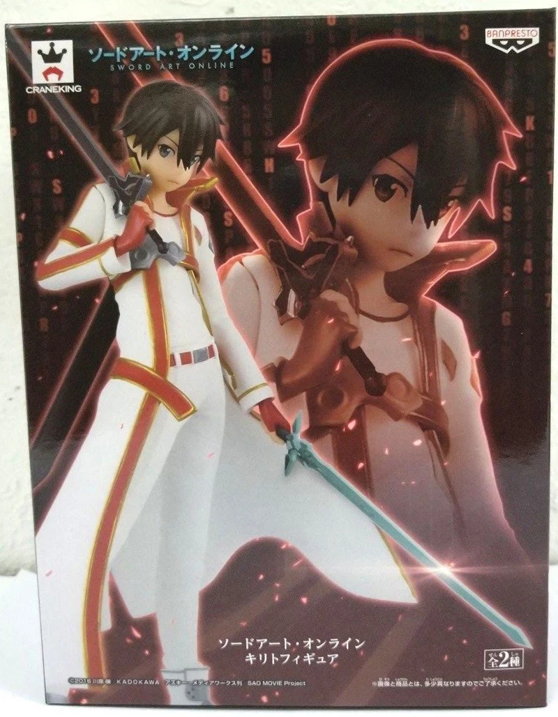 Японское аниме &quotSword Art Online&quot Оригинал Banpresto Коллекционная Фигурка Кирито