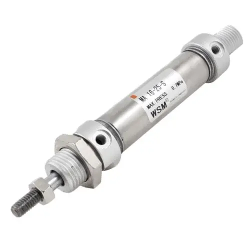 

1 Pcs 16mm Bore 25mm Stroke Mini Pneumatic Air Cylinder MA16-25-S-CA