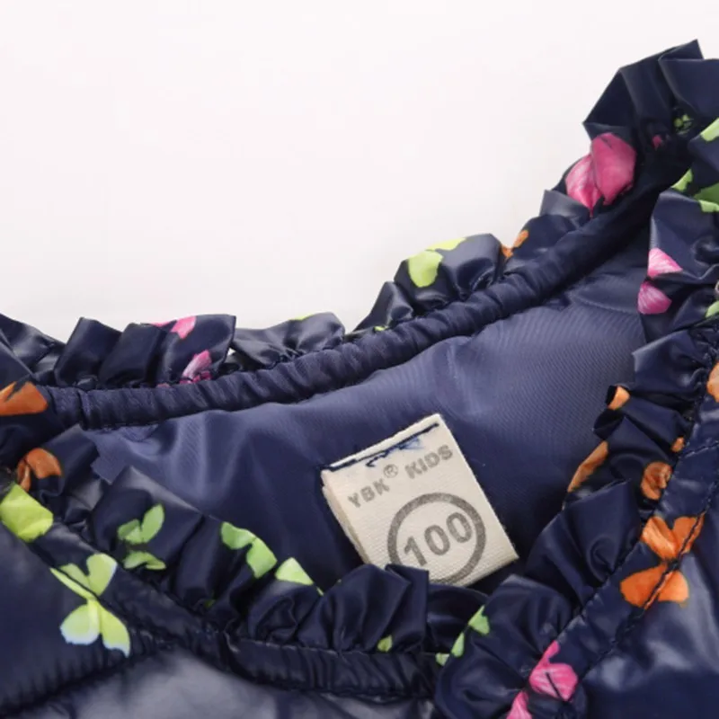 Жилеты для девочек зимний теплый жилет на пуху детей от 2 до 7 лет милый с