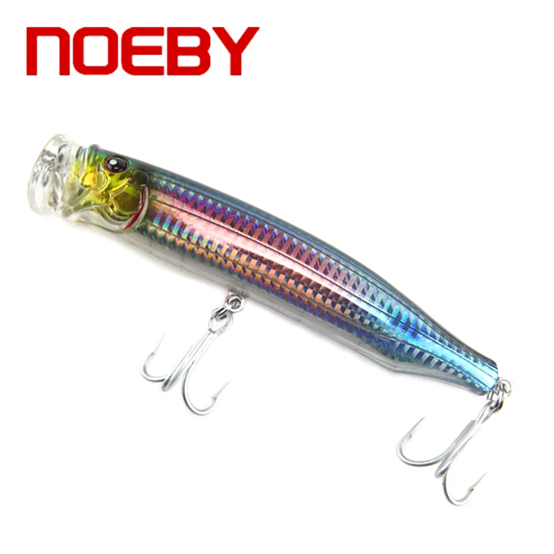 2 шт. NOEBY Topwater Popper приманка 120 мм/29 г искусственная рыболовная 3D глаза тройные