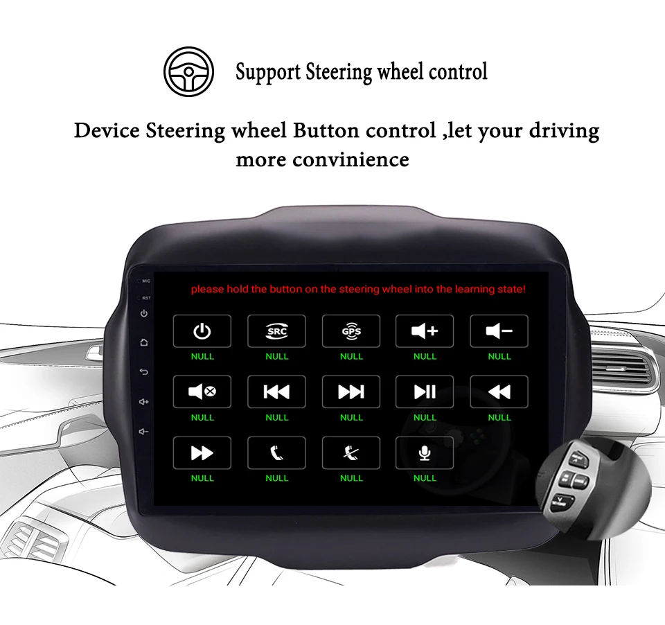 9 &quotAndroid 0 автомобильный DVD видео плеер GPS для Jeep Renegade 2015 2016 2017 2018 радио аудио стерео