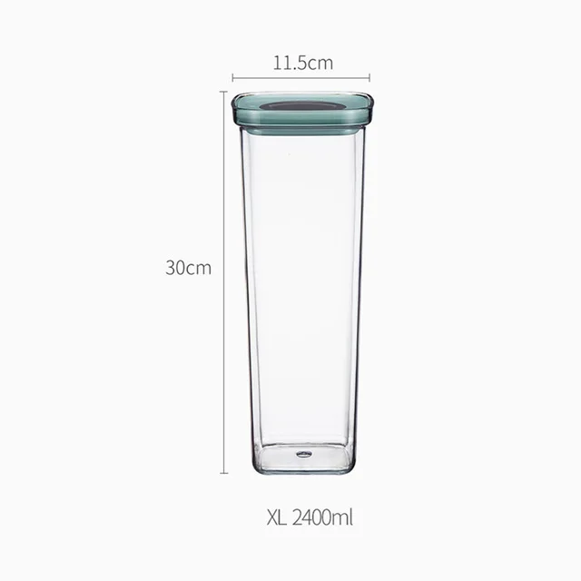 Темный хаки Xiaomi Youpin BergHOFF емкость для хранения пищи 2.4L кухня уплотнение горшок пищевые банки влагостойкий свежий ящик для хранения банка герметичная банка - Цвет: Темный хаки