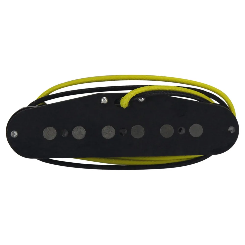 FLEOR шахматный Топ винтажный Alnico 5 одна катушка пикап электрогитара черный для ST