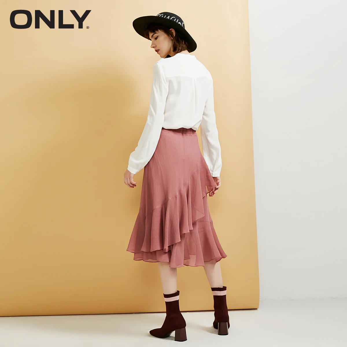 Только Весна и лето новый уровень гофрированная шифоновая юбка | 118316522|Женские