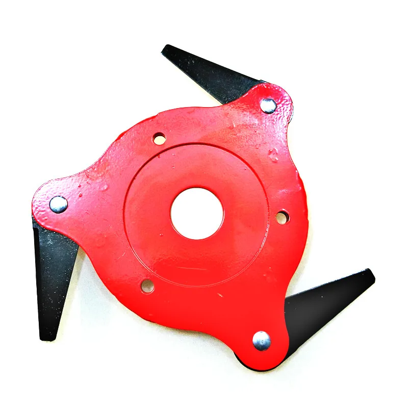 

2019 NEWEST 3 Teeth Brush Cutter Blade Trimmer Metal Blades Trimmer Head 65Mn Garden Grass Trimmer Head For Lawn Mower
