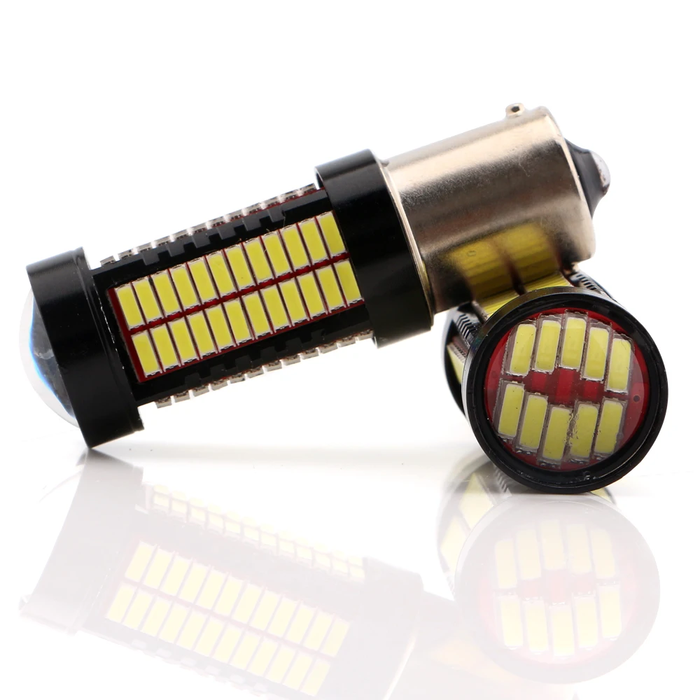 YM E Bright 1 шт. 1156 BA15S p21w 1157 p21/5 Вт BAY15D 4014 106 SMD светодиодные задние указатели поворота 12