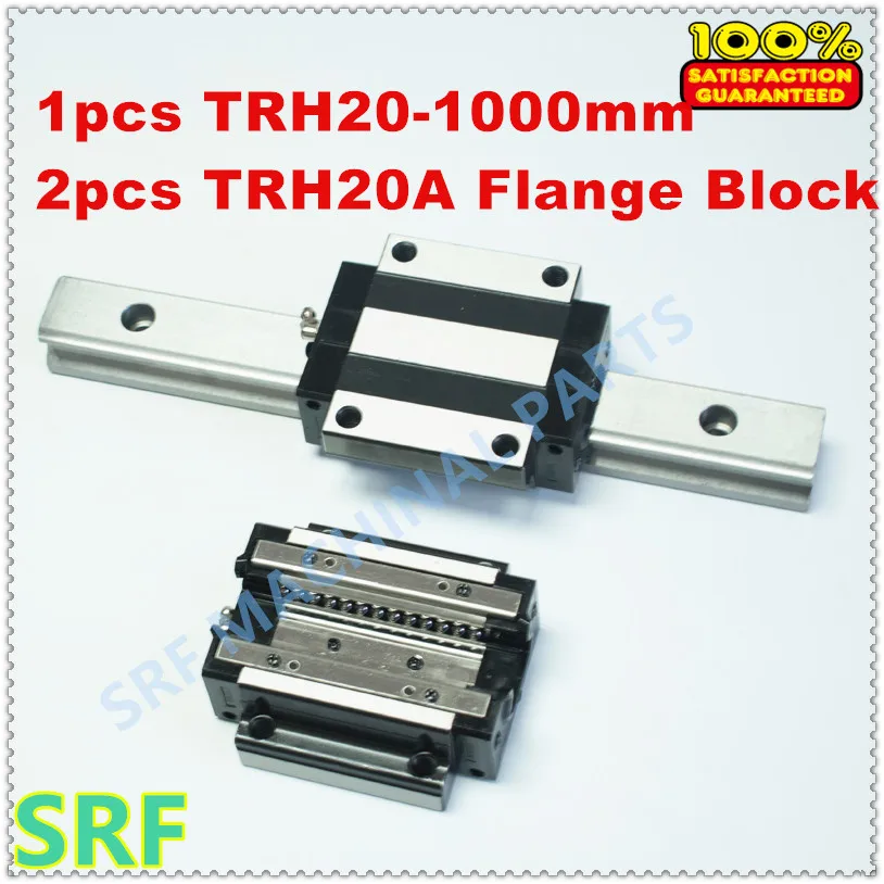 1 шт. TRH20 L = 1000 мм линейная направляющая + 2 TRH20A ползунок каретки|linear guide rail|linear railguide