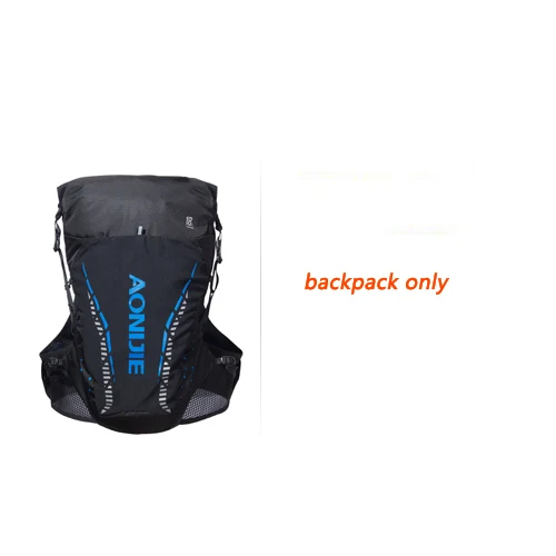 blue backpack only Aonijie 18L рюкзак открытый спортивная сумка Трейл Гидратация Сумка Мужчины Женщины марафон Велоспорт Туризм бег рюкзак Бег Жилет - Цвет: blue backpack only