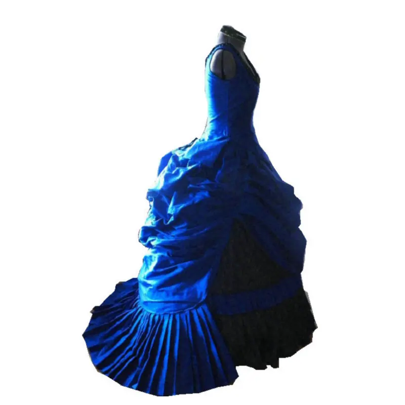 1860S Викторианский корсет Готическая/Гражданская война Южная Белль бальное