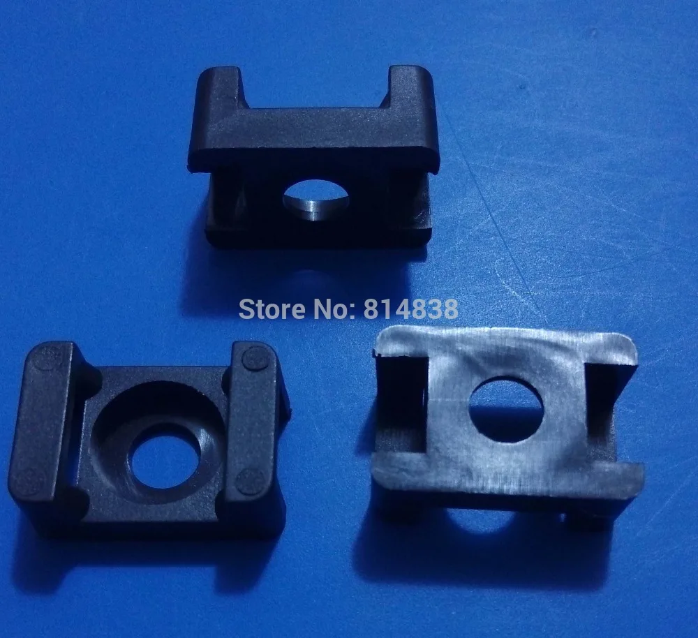 Wkooa HC-2 черное седло крепление для 9 2 мм пластиковых кабельных стяжек