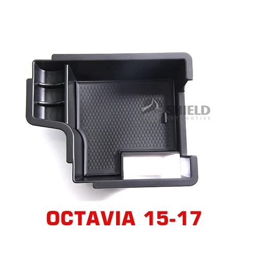 Подходит Skoda Kodiaq Octavia Superb центральный ящик для хранения подлокотник центральная консоль чехол автомобильный Органайзер Tidying Box поддон для перчаток - Название цвета: Octavia 15-17